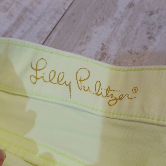 Lily Pulitzer Yellow Jean Shorts - Picture 4 of 9